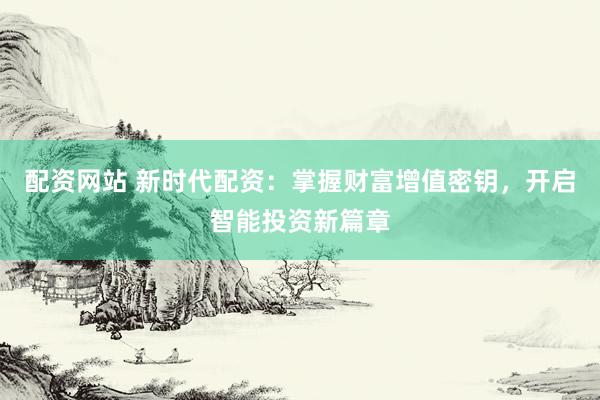 配资网站 新时代配资：掌握财富增值密钥，开启智能投资新篇章