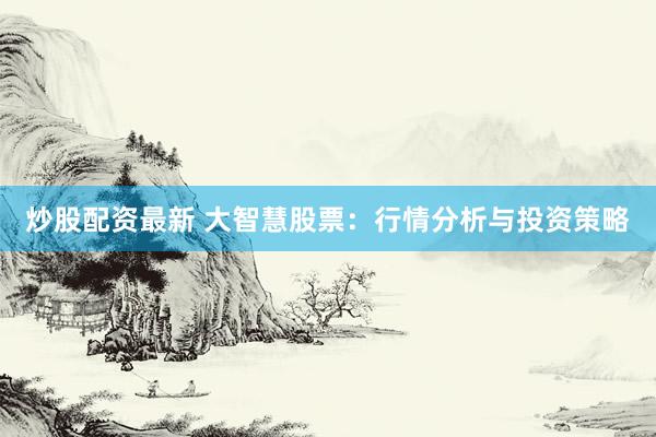 炒股配资最新 大智慧股票：行情分析与投资策略
