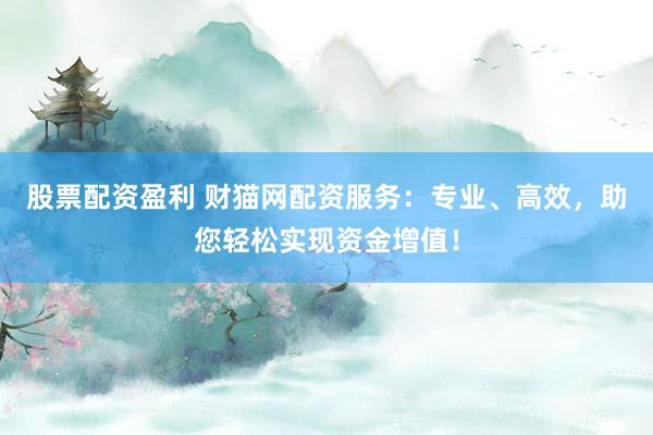 股票配资盈利 财猫网配资服务：专业、高效，助您轻松实现资金增值！