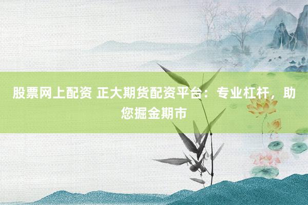 股票网上配资 正大期货配资平台:专业杠杆,助您掘金期市
